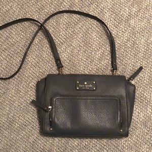 Gray Kate Spade purse